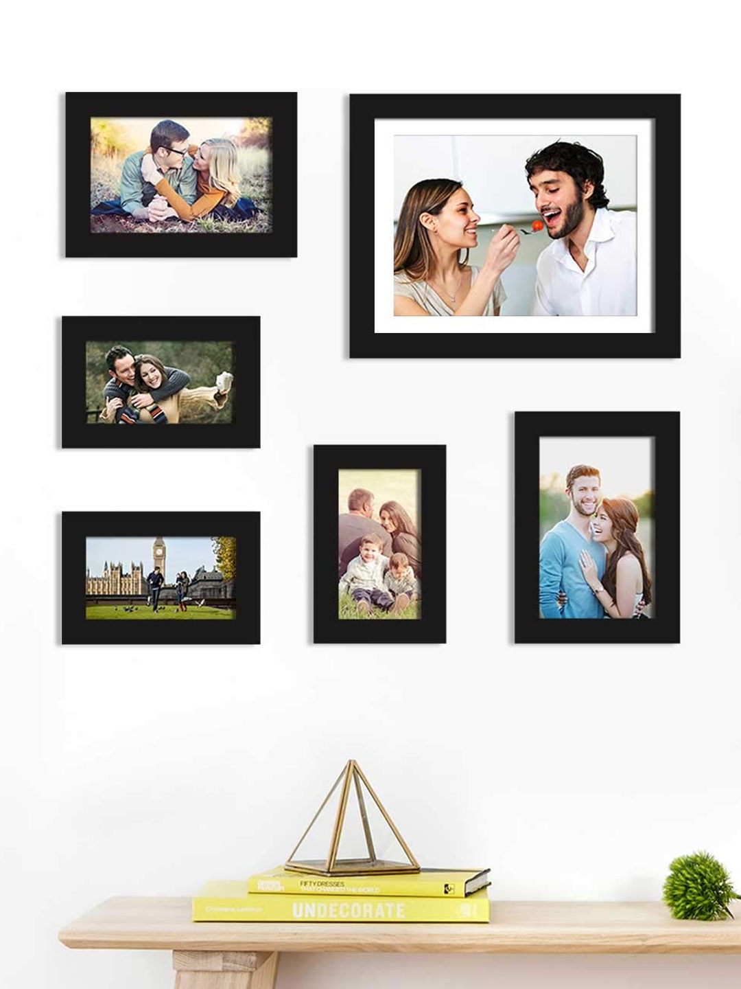 

Art Street Set of 8 Black & White Solid Individual Photo Frames