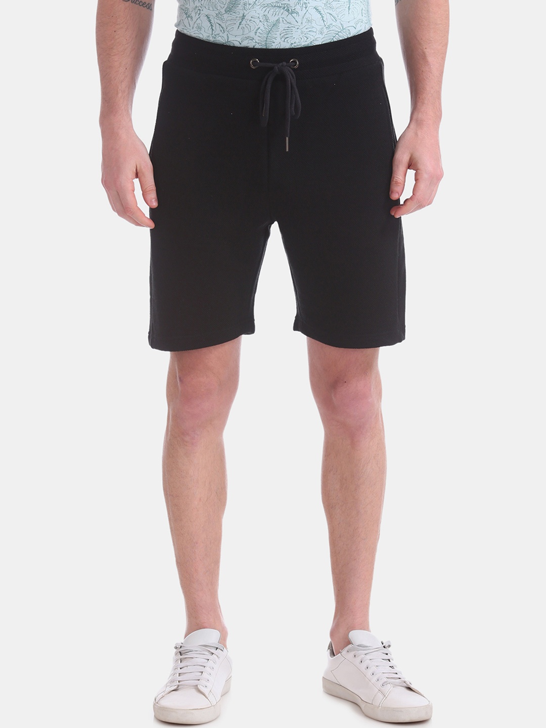

Colt Men Black Solid Slim Fit Regular Shorts
