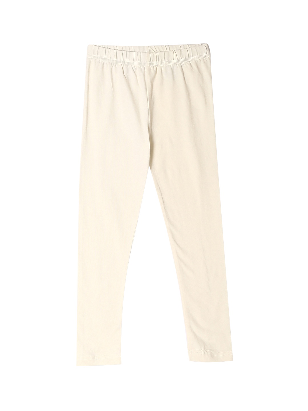 

Cherokee Girls Off White Solid Ankle-Length Leggings