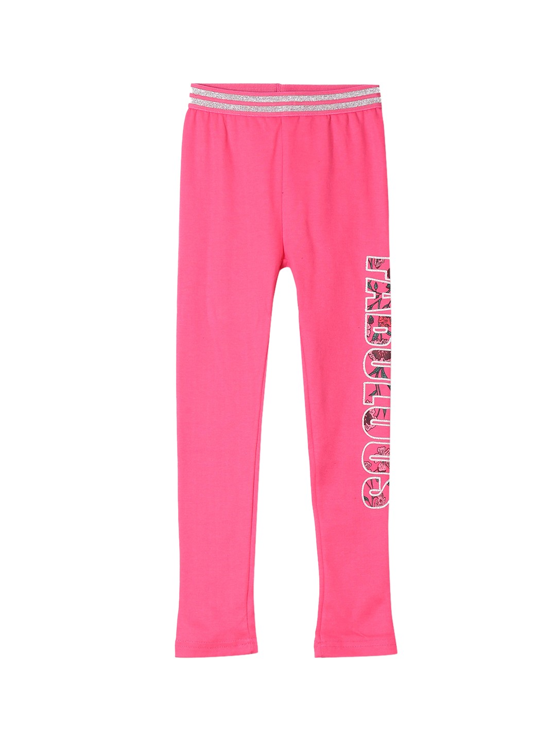 

Cherokee Girls Pink Solid Ankle Length Leggings