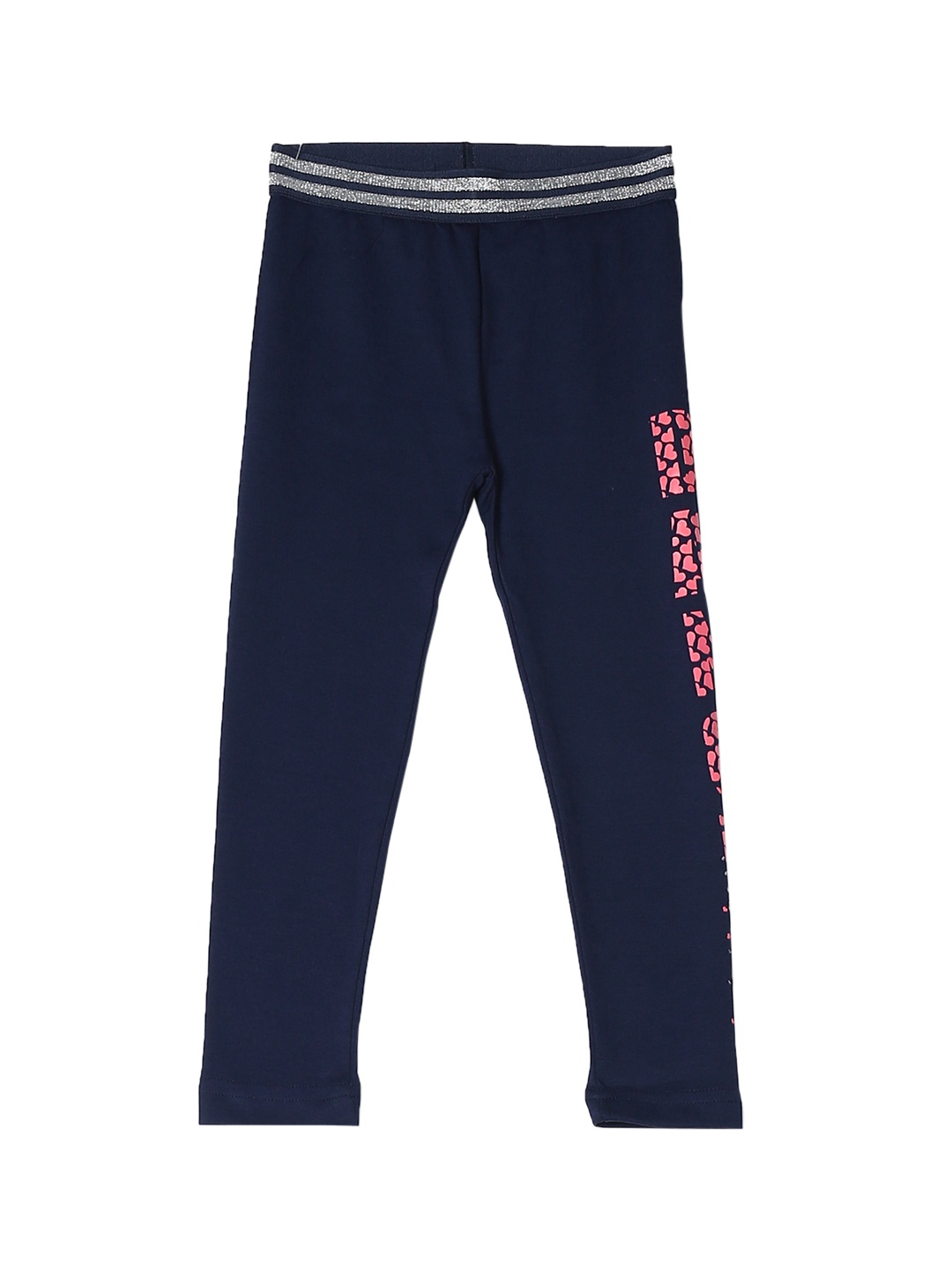

Cherokee Girls Navy Blue Solid Ankle-Length Leggings