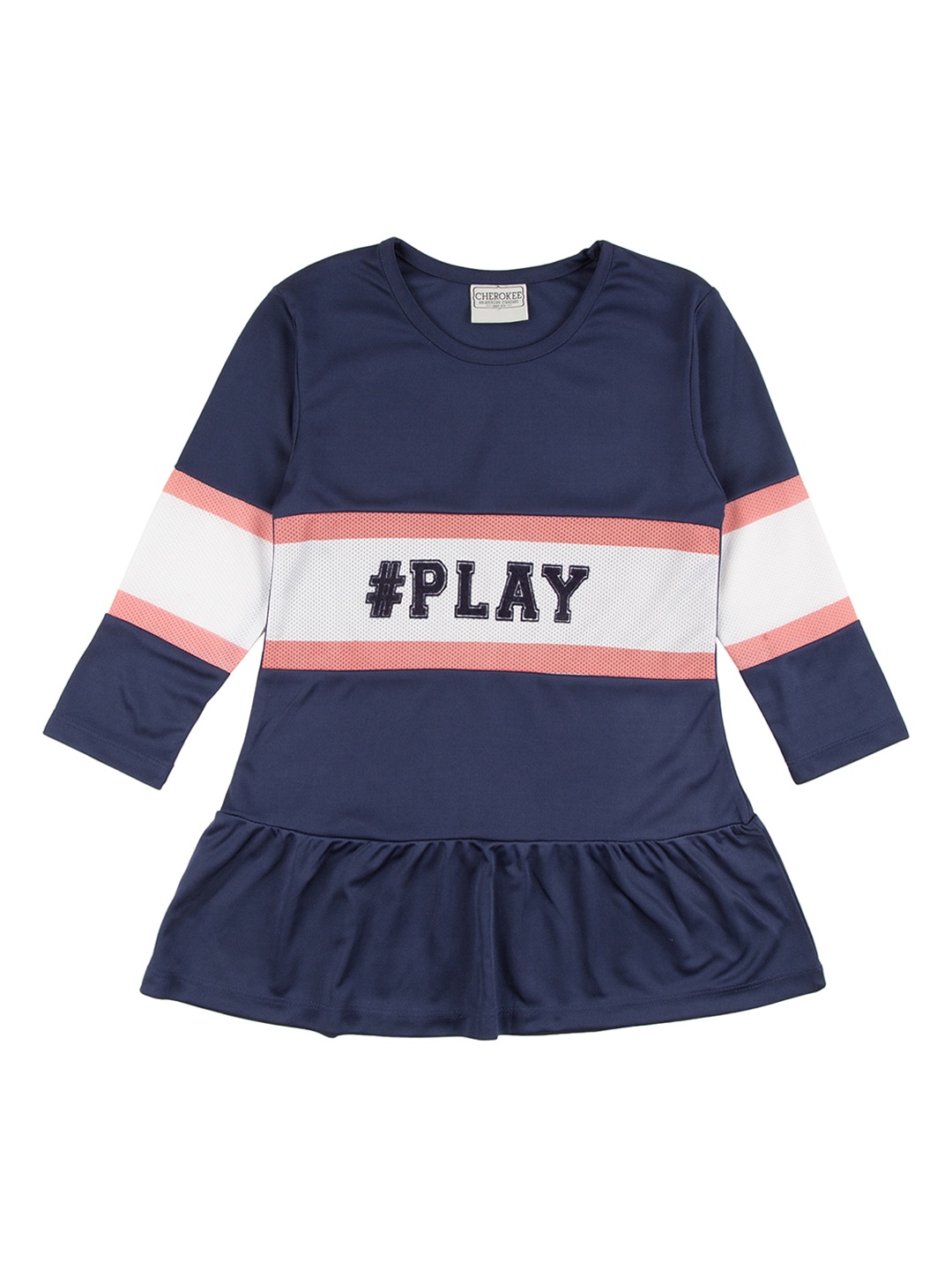 

Cherokee Girls Blue Printed T-shirt Dress