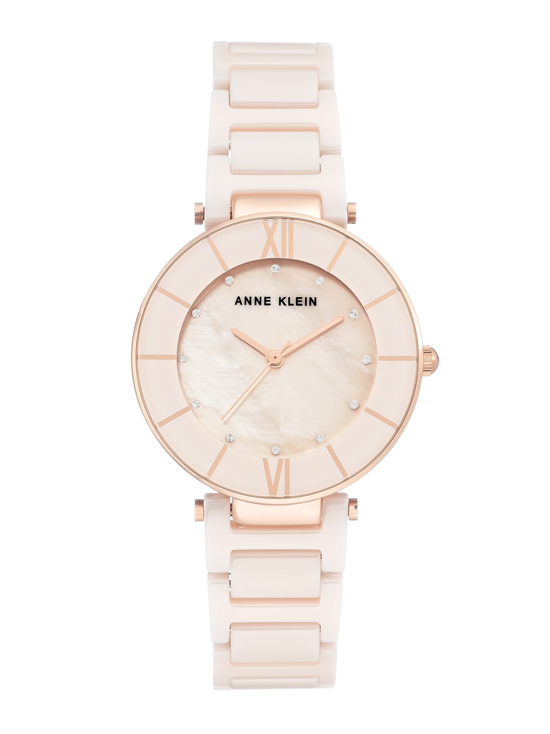 

ANNE KLEIN Women Off-White Analogue Watch NBAK3266LPRG