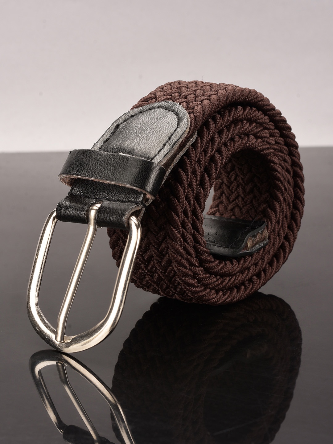 

BuckleUp Unisex Brown Woven Design Belt
