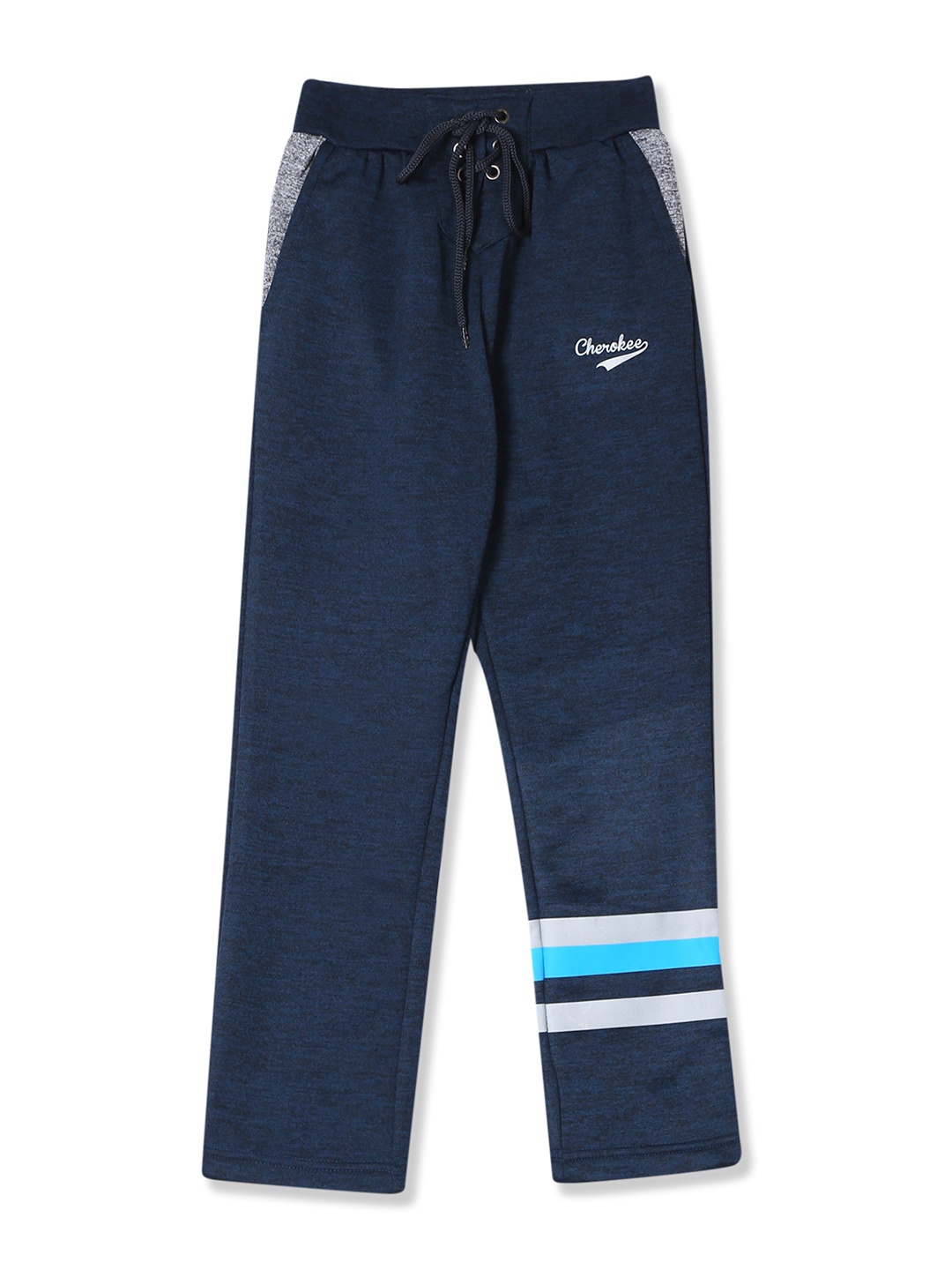 

Cherokee Girls Navy Blue Solid Active Track Pants