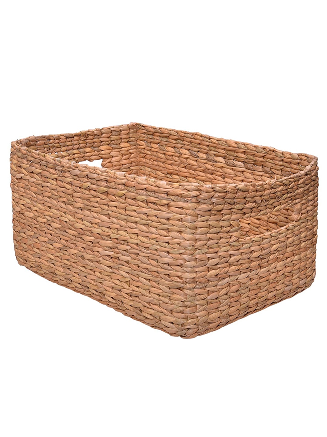 

NOW & ZEN Beige Woven Design Storage Basket