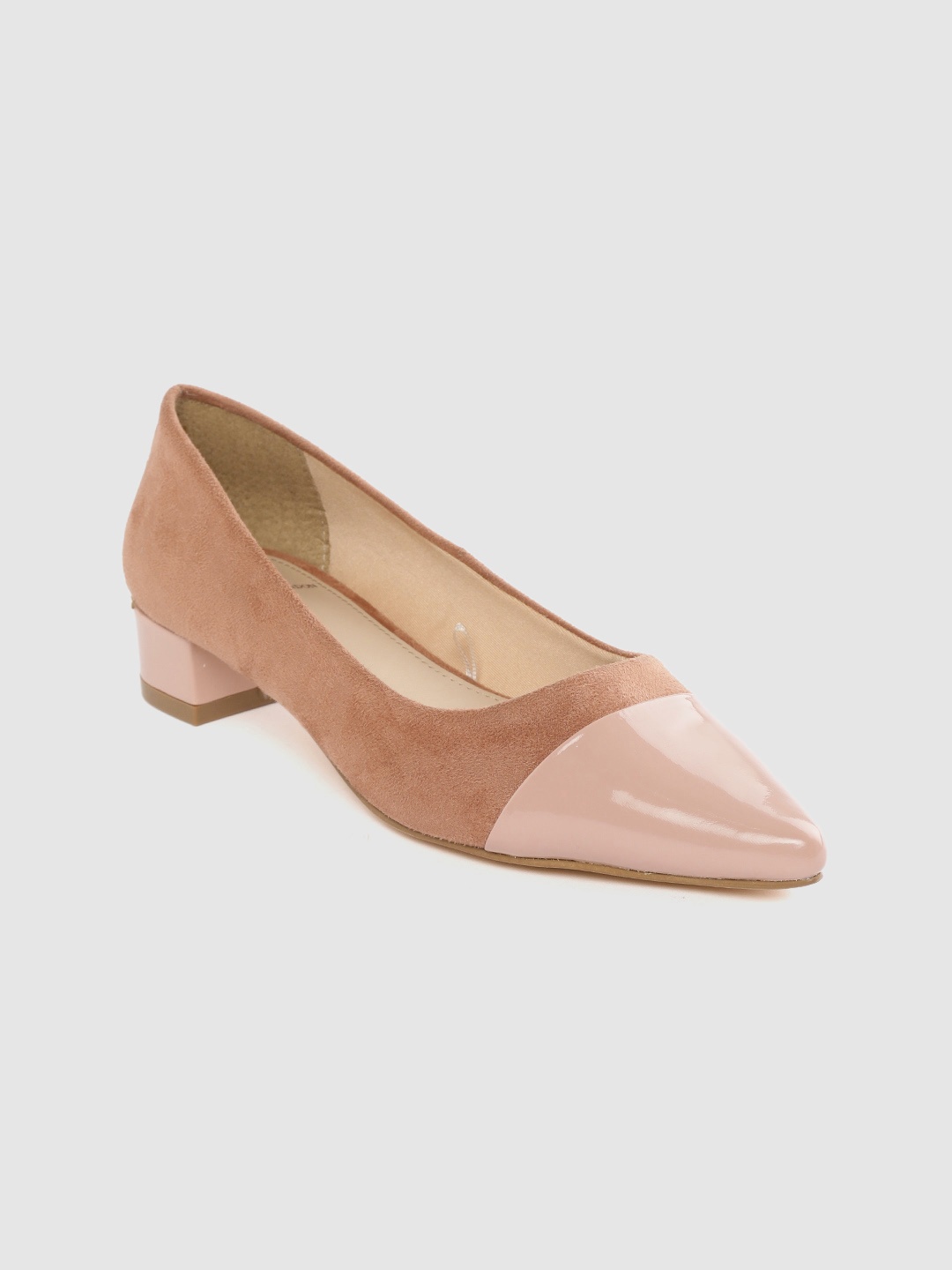 

Carlton London Women Dusty Pink Solid Pumps