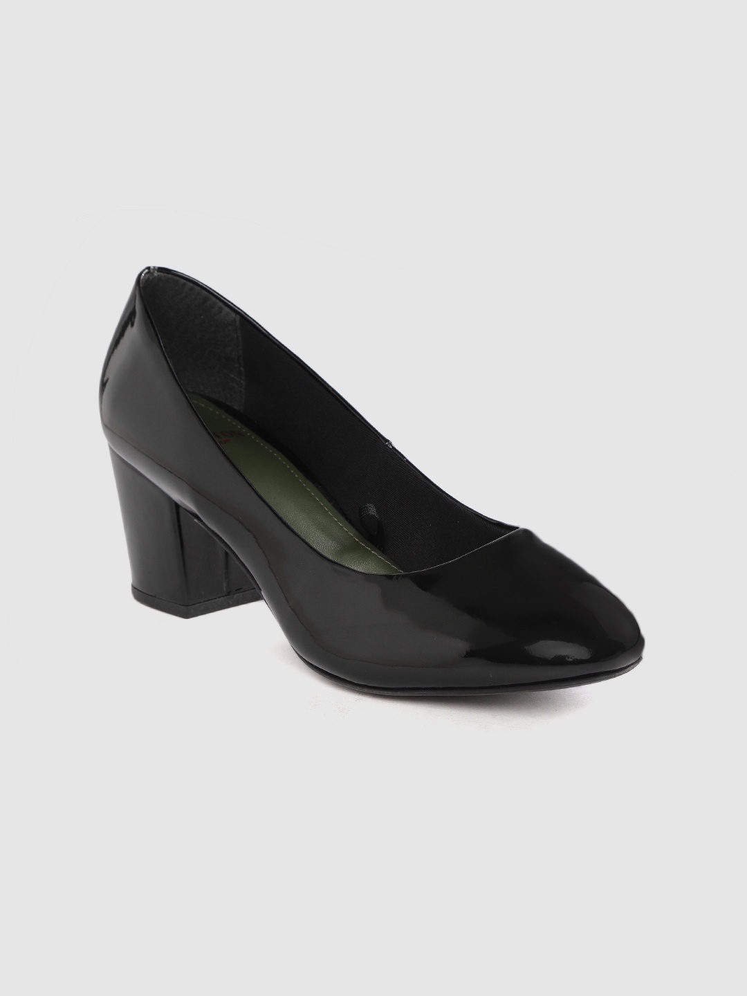 

Carlton London Women Black Solid Pumps