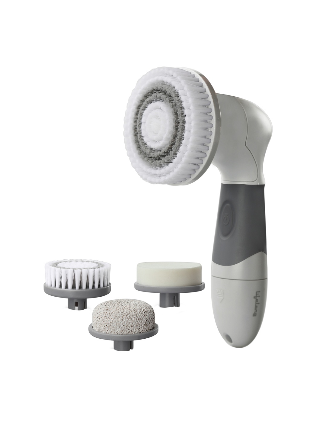 

Lifelong LLM621 Electric Portable Face Cleanser and Massager Brush with 4 Brush Heads, Grey