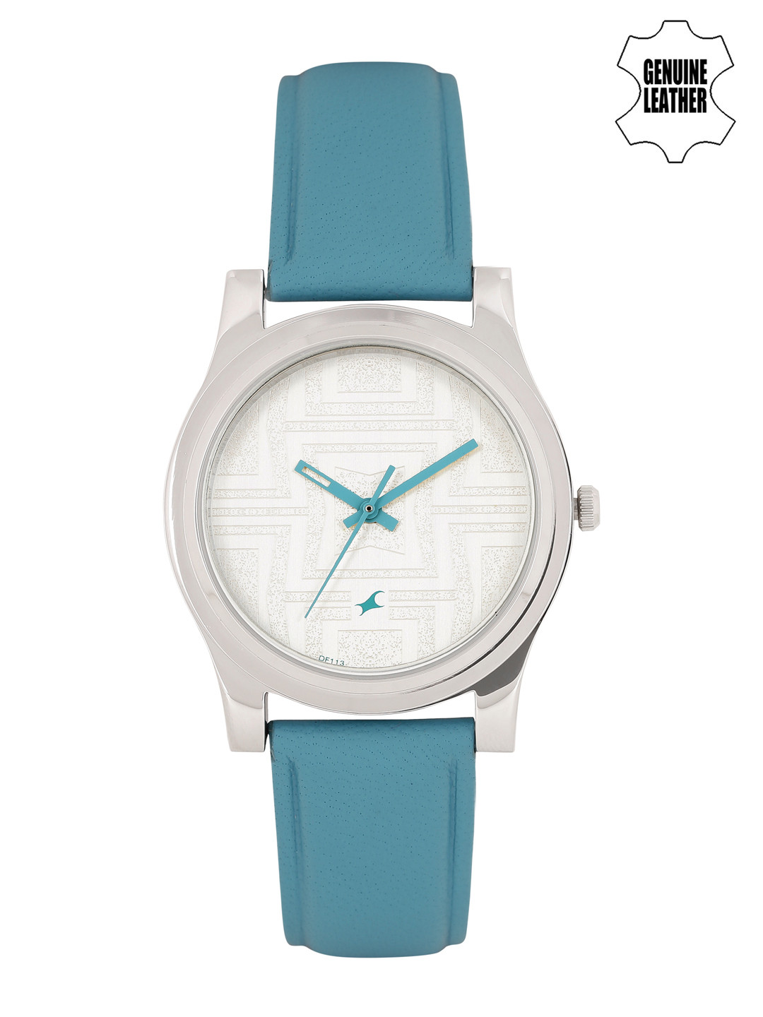 

Fastrack Women Silver-Toned Textured Dial Watch 6046SL04