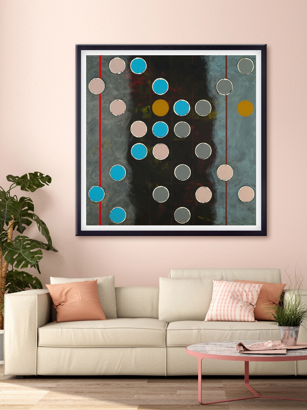 

999Store Black & Grey Abstract Pattern Printed Canvas Wall Art