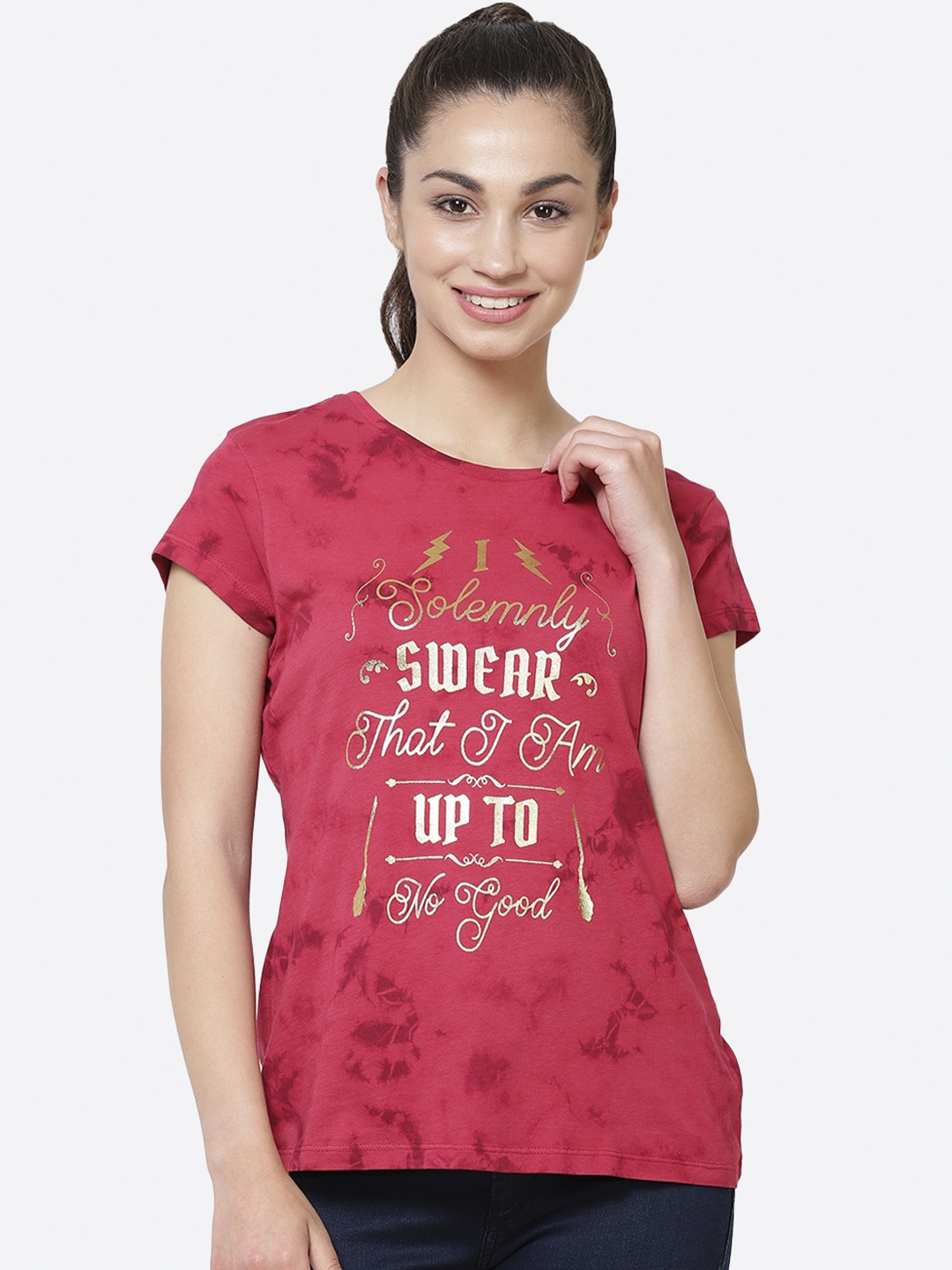 

Free Authority Harry Potter Featured Red Tshirt for Women