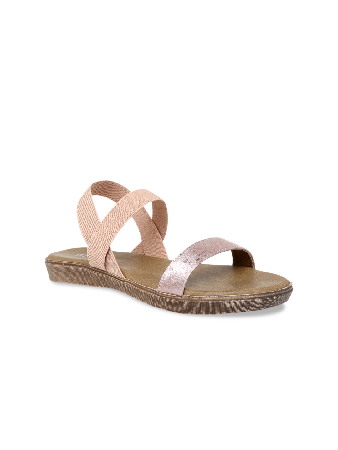 

SOLES Women Pink Open Toe Flats