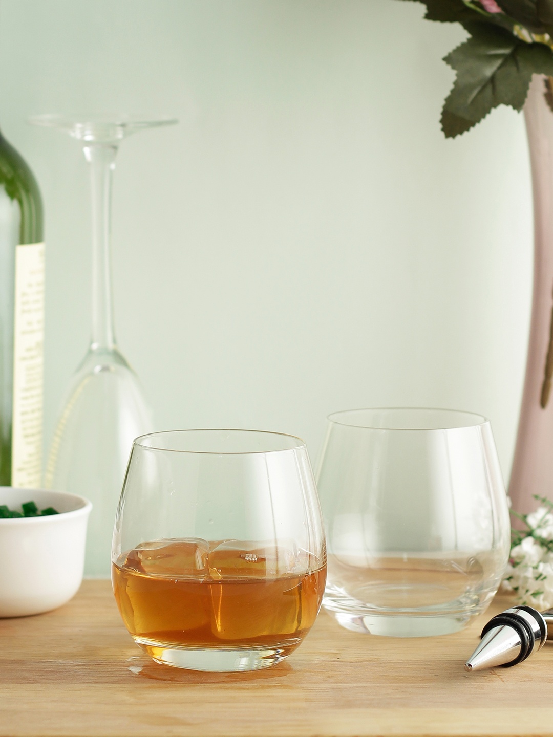 

ARCOROC Set Of 6 Transparent Solid Mineral Whisky Glasses