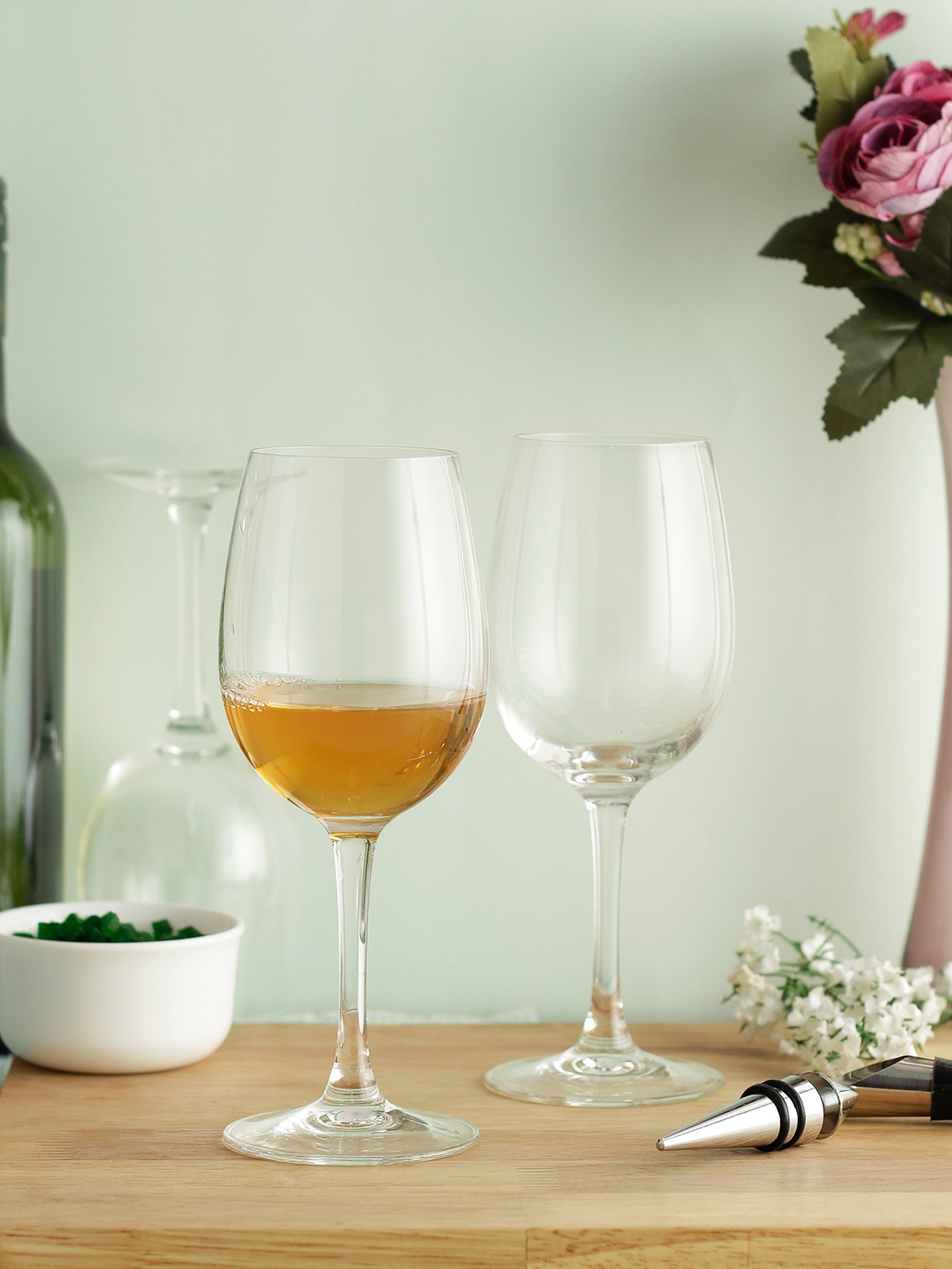 

ARCOROC Set Of 6 Transparent Solid Mineral Wine Glasses