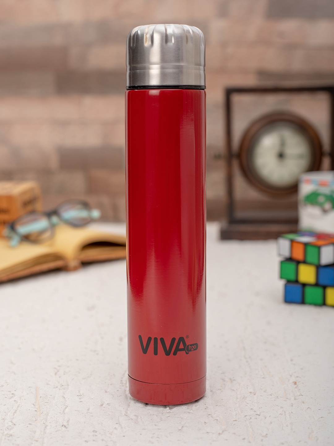 

VIVA h2o Red Double Wall Stainless Steel Vacuum Insulated Water Bottle 250 ml