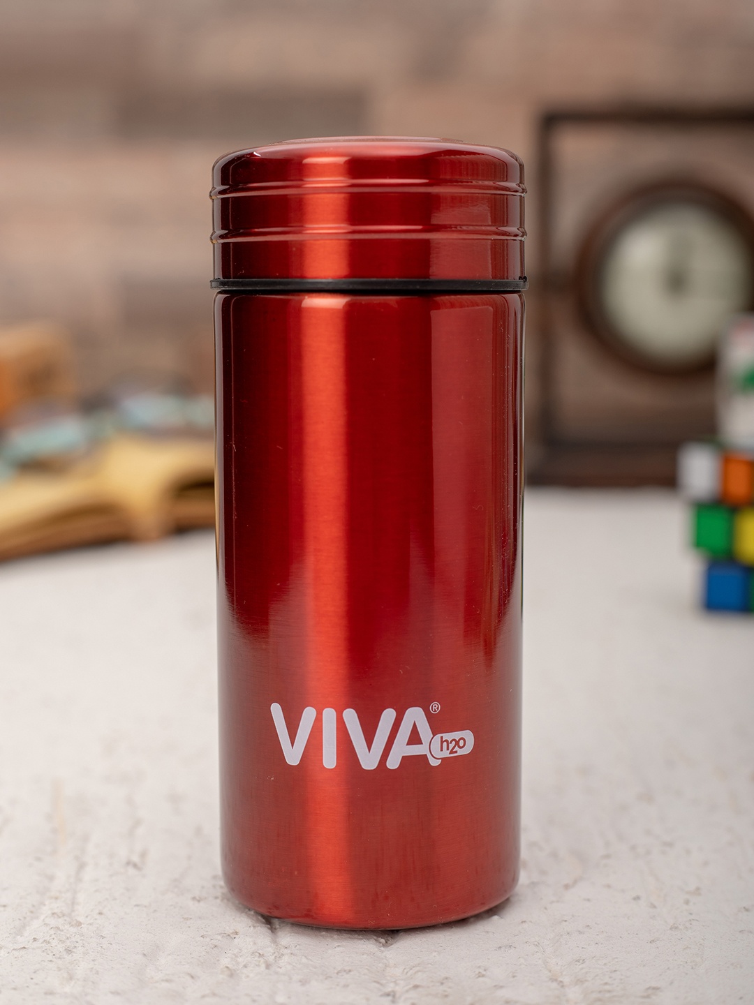 

VIVA h2o Unisex Red Solid Double Wall Stainless Steel Vaccum Insulated Water Bottle