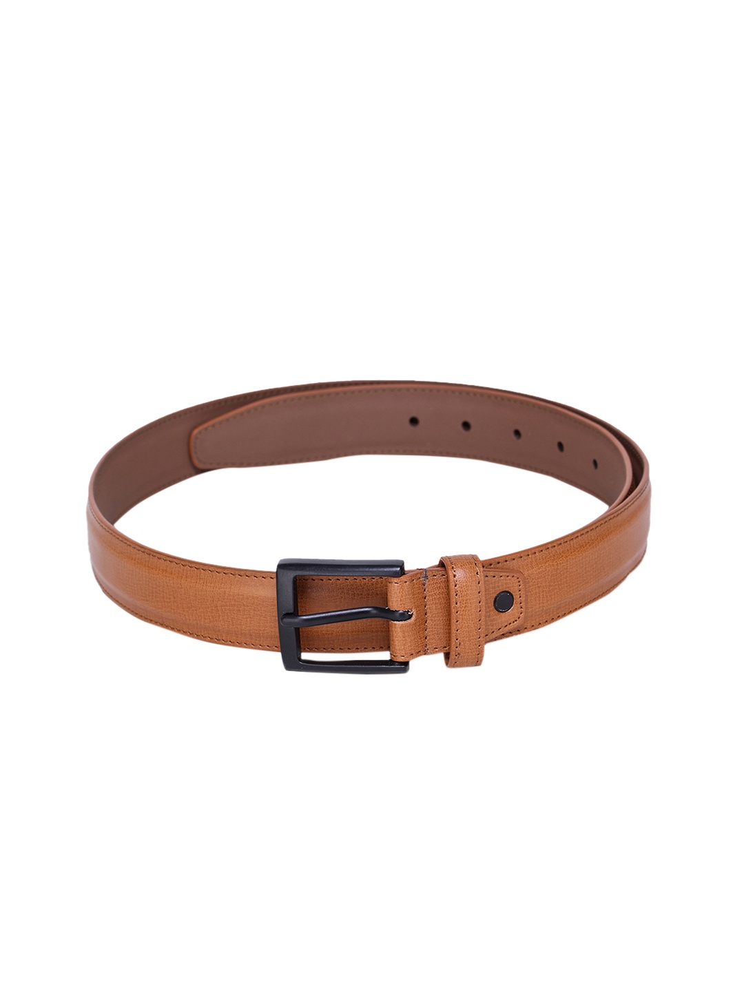 

Alvaro Castagnino Men Tan Brown Textured Belt