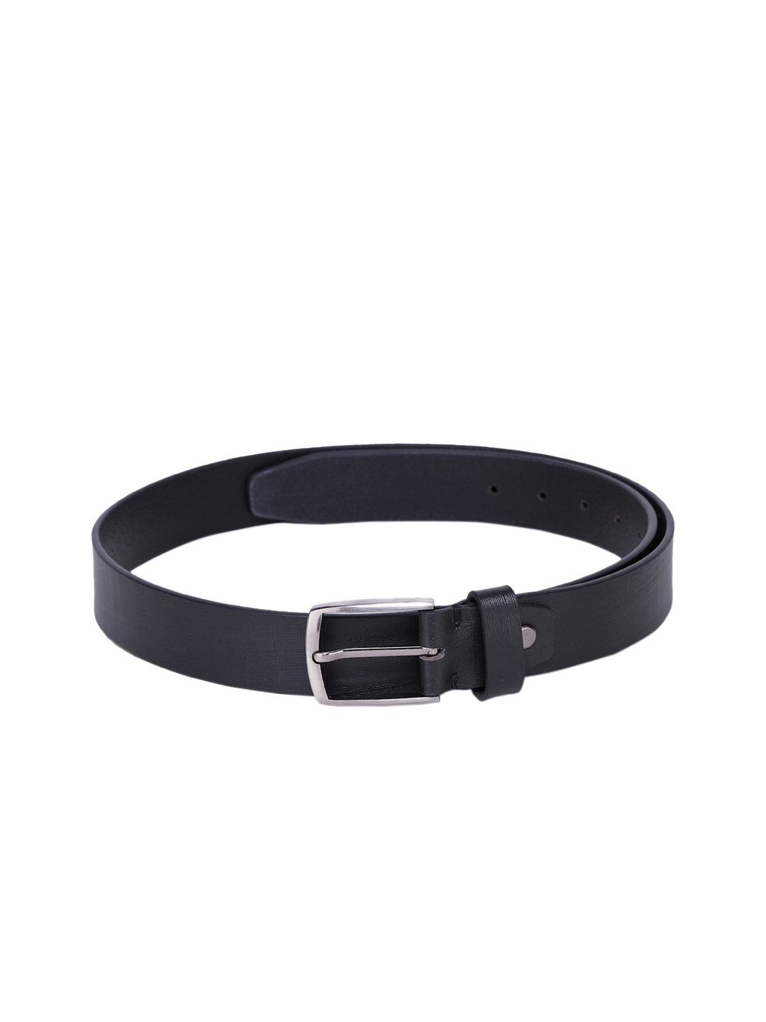 

Alvaro Castagnino Men Black Textured Leather Formal Belt