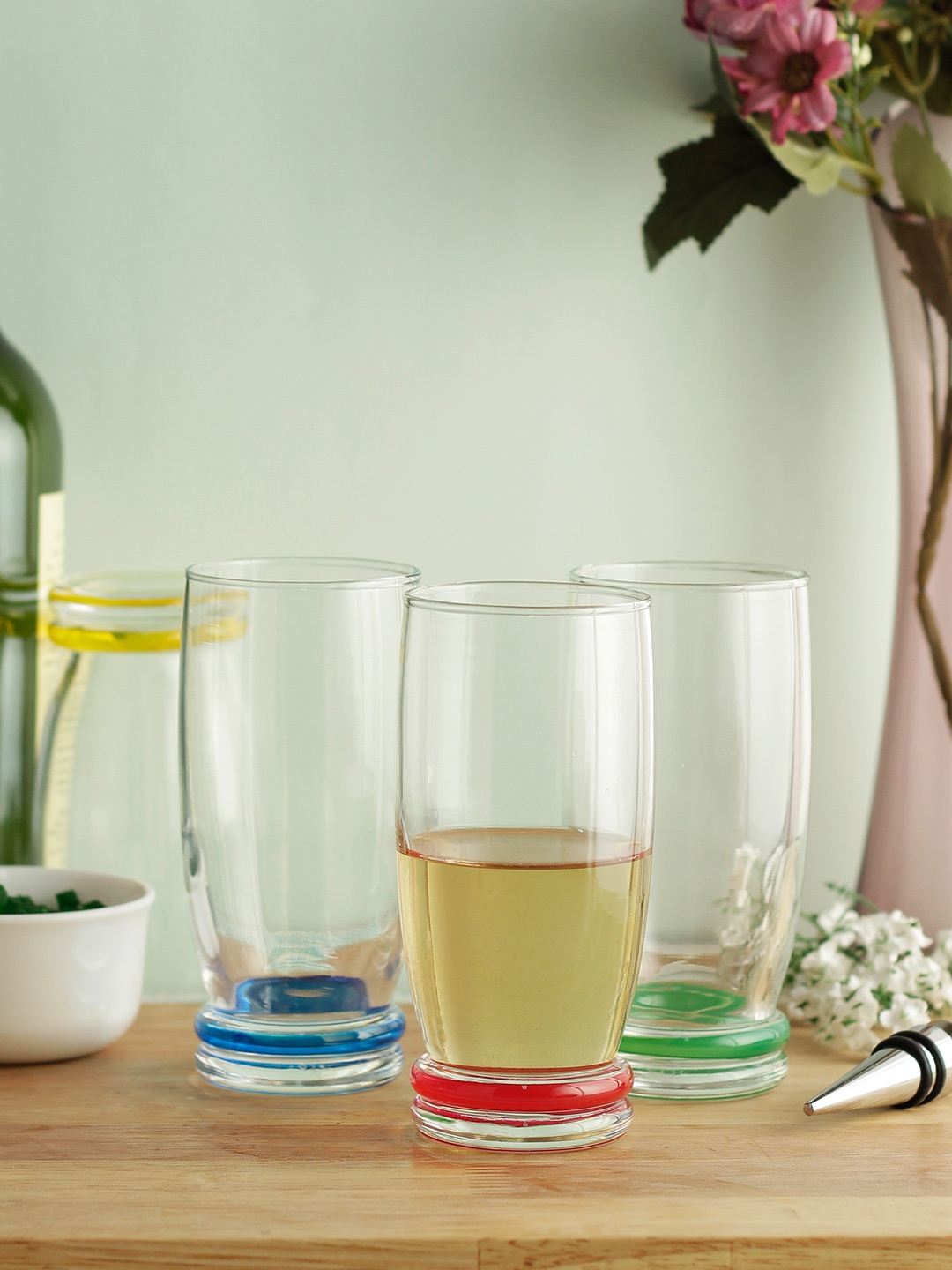 Luminarc Unisex Set Of 6 Solid Glass Tumblers, Transparent