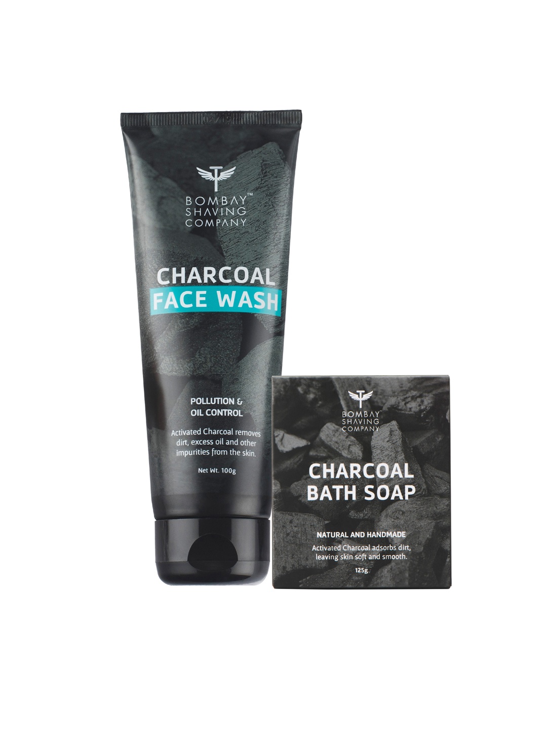 

Bombay Shaving Company Unisex Anti Pollution Exfoliating Charcoal Bath Set, Black