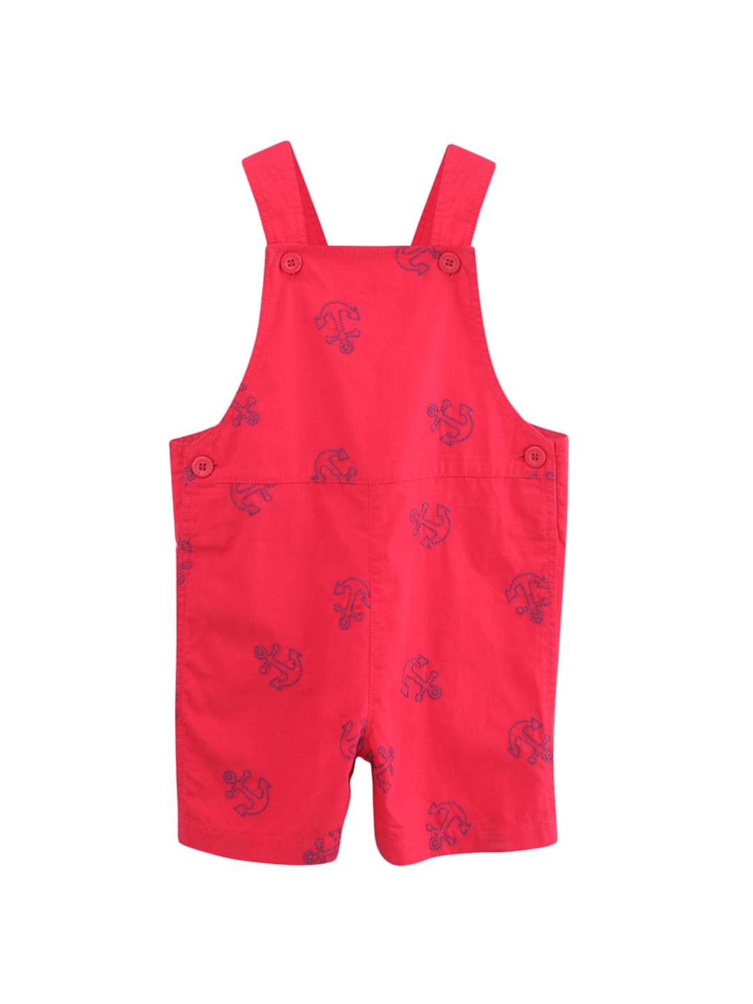 

Beebay Boys Red Anchor Embroidered Striaght-Leg Dungaree