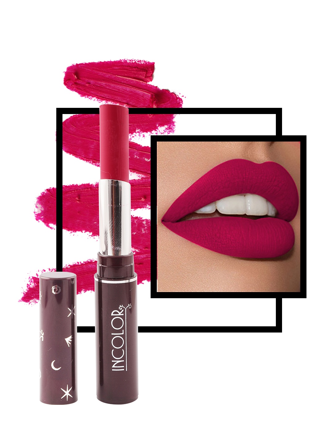 

INCOLOR Long Lasting Lipstick 844, (2.3g), Red