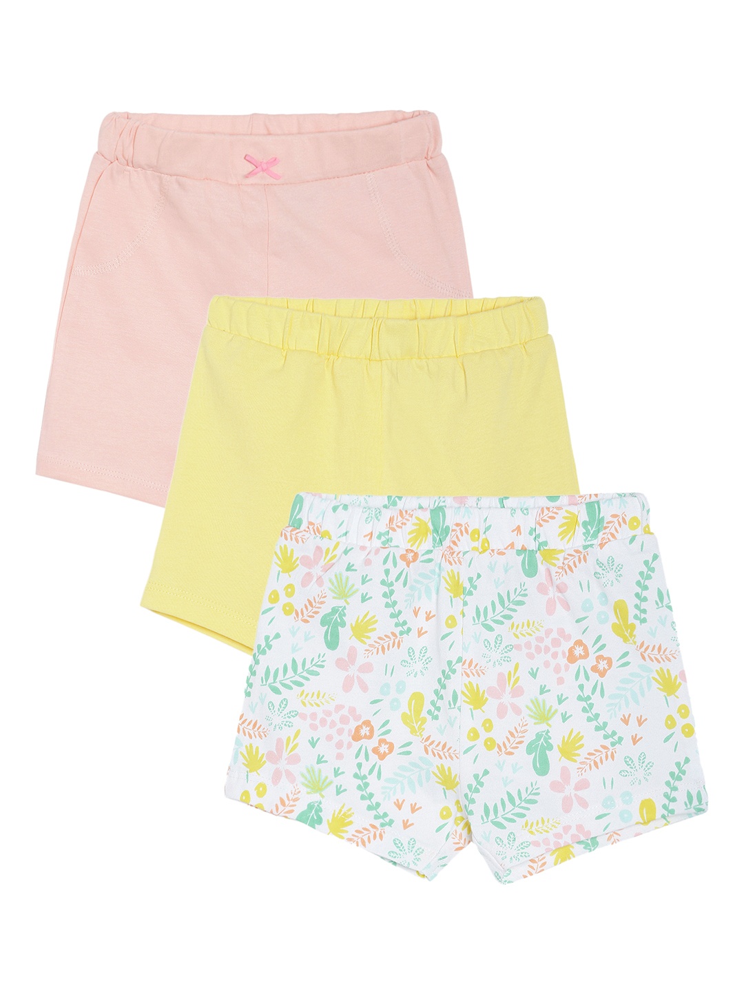 

MINI KLUB Girls Pack Of 3 Regular Shorts, Multi