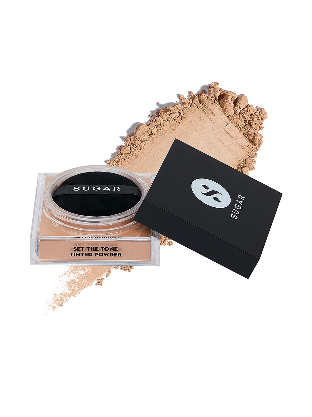 

SUGAR Cosmetics Set The Tone Tinted Powder 15 g - Chococcino Medium 30, Beige