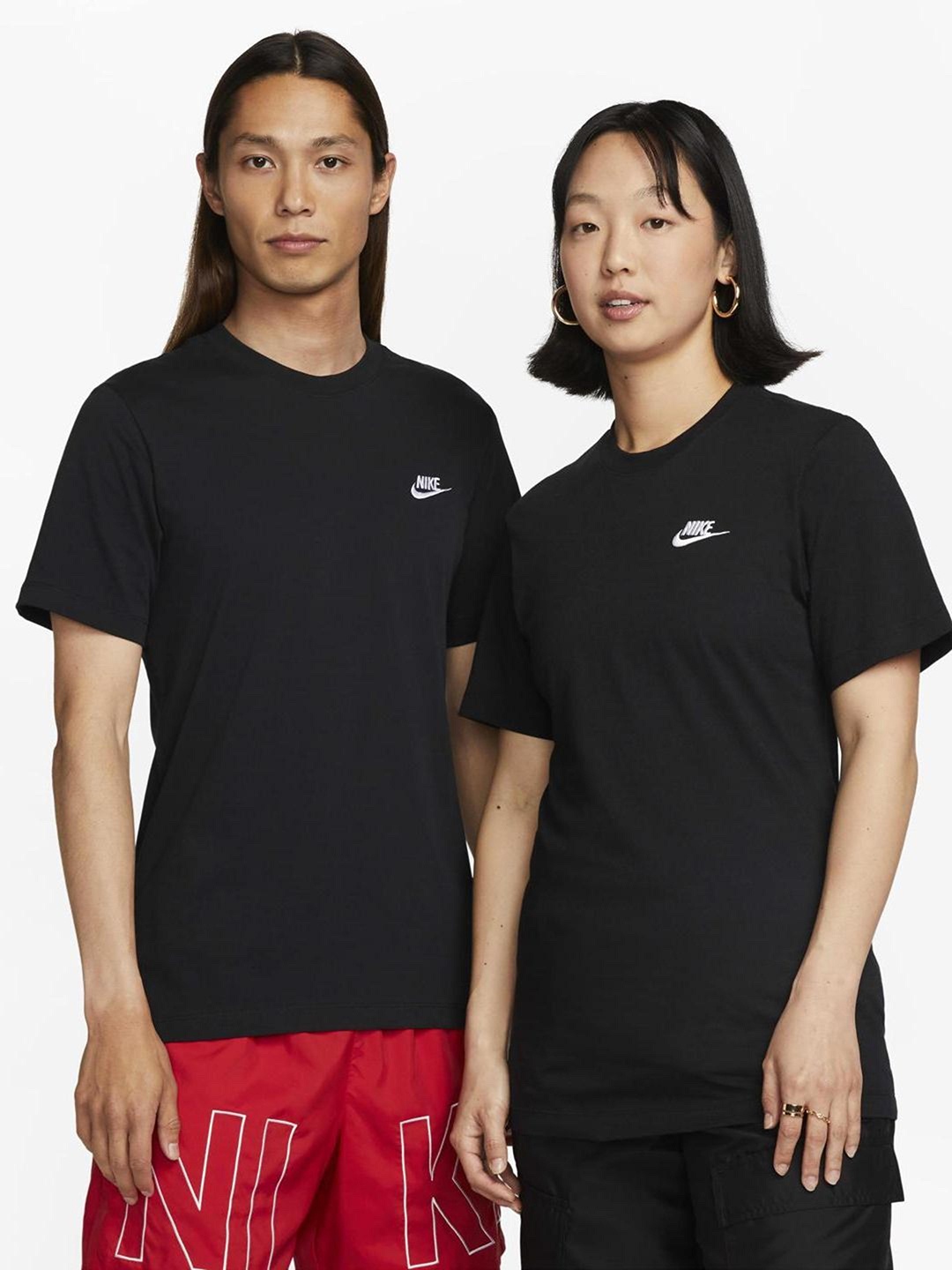 

Nike Men Black AS M NSW CLUB Cotton Pure Cotton T-shirt