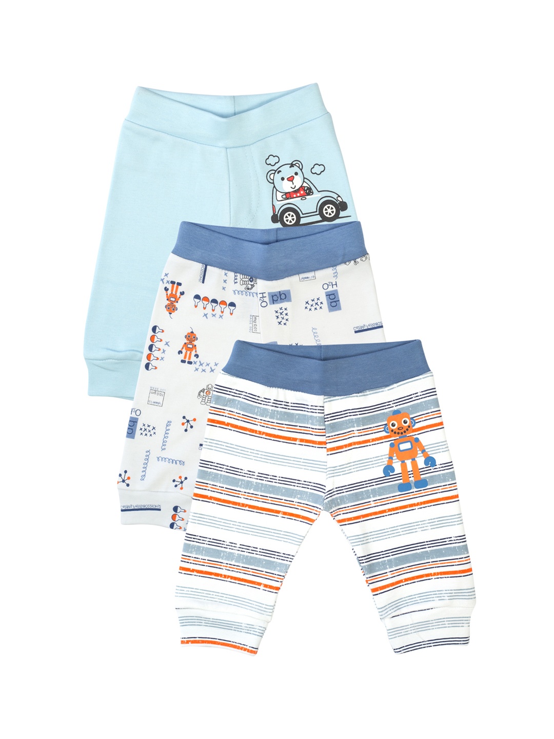 

MeeMee Infant Boys Pack Of 3 Lounge Pants, Blue