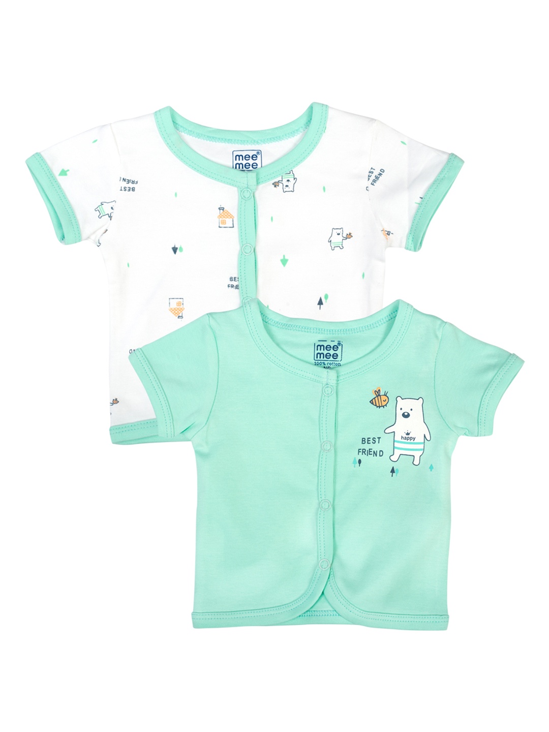 

MeeMee Infants Kids Pack Of 2 Jhablas, White