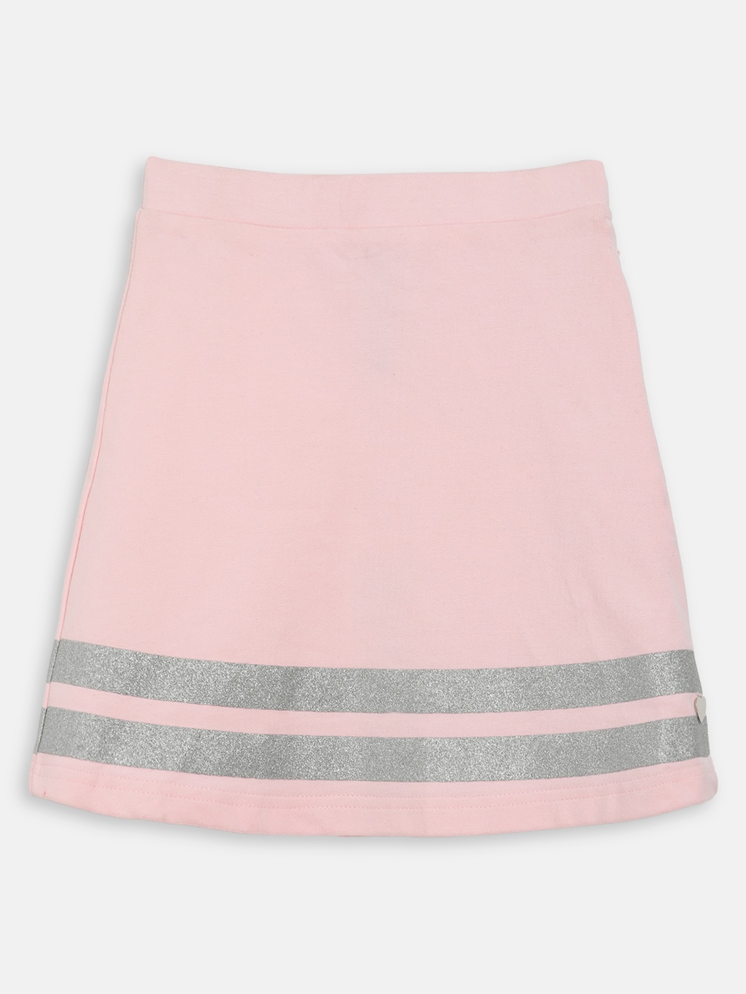 

Blue Giraffe Girls Pink & Grey Striped A-Line Skirt