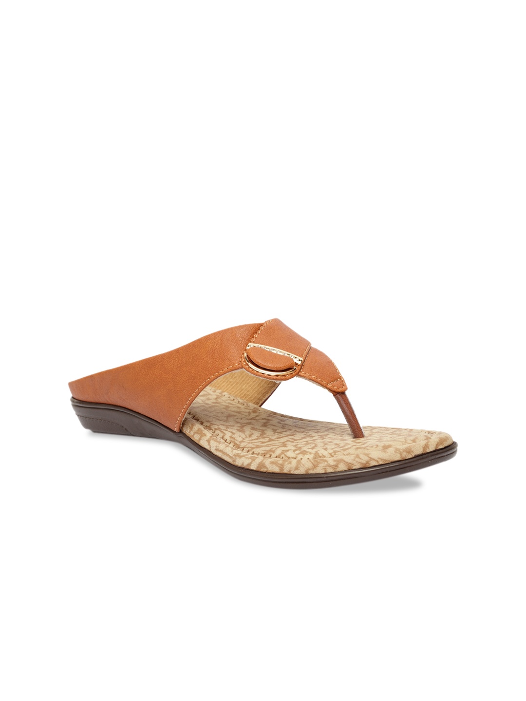 

Butterflies Women Tan Brown Solid Open Toe Flats