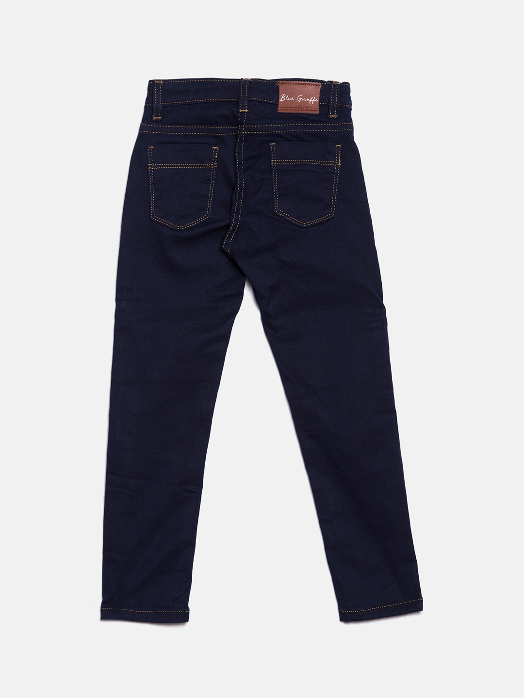 

Blue Giraffe Girls Navy Blue Slim Fit Mid-Rise Clean Look Jeans