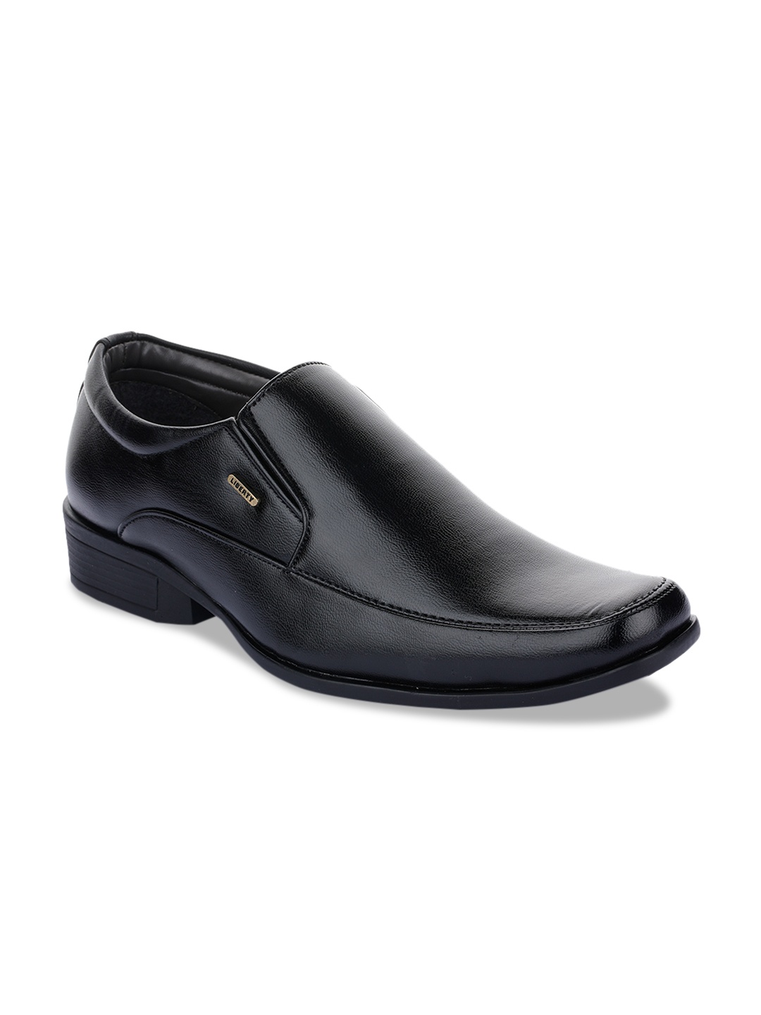 

Liberty Men Black Solid Formal Slip-Ons