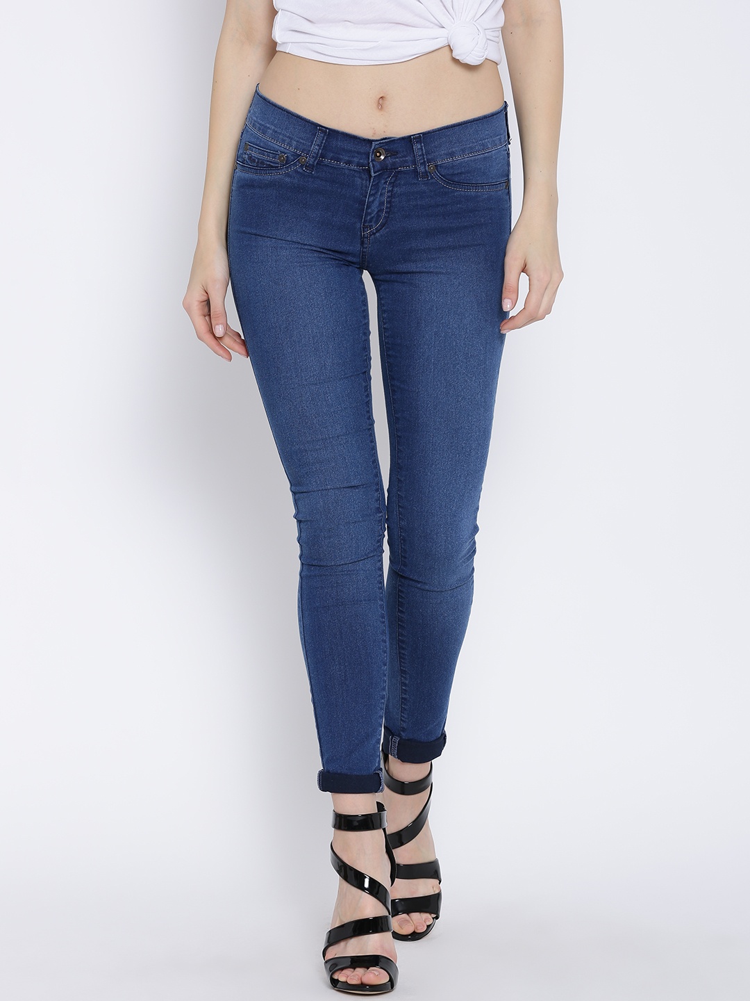 

Pepe Jeans Women Blue Low-Rise Jeggings