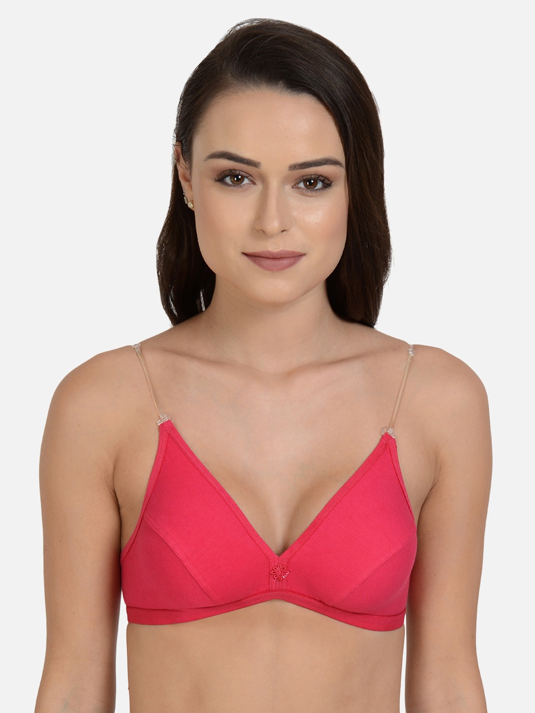 

mod & shy Pink Solid Non-Wired Non Padded Everyday Bra MS196