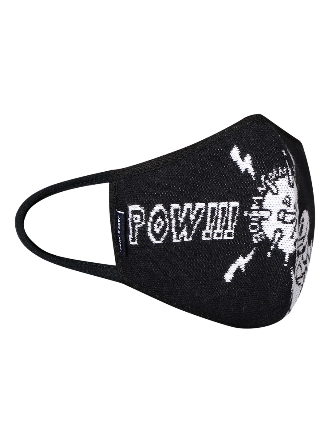 

Jack & Jones Men Black Printed 3 Ply Protective Reusable Mask