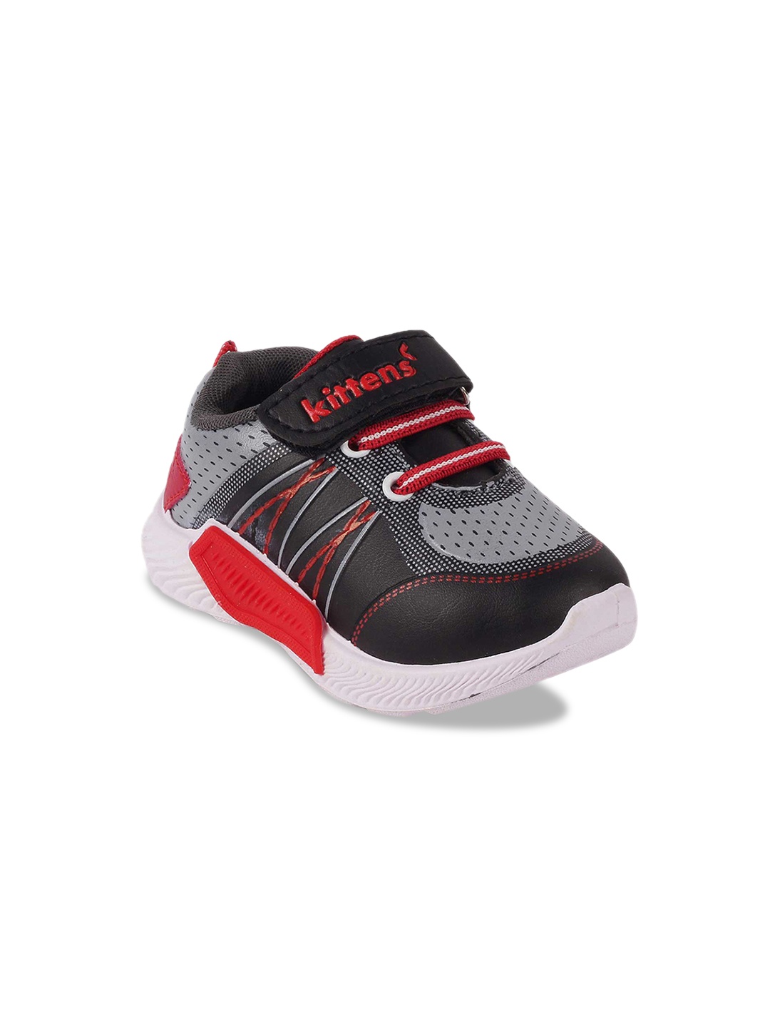 

Kittens Boys Black & Grey Colourblocked Lightweight Sneakers