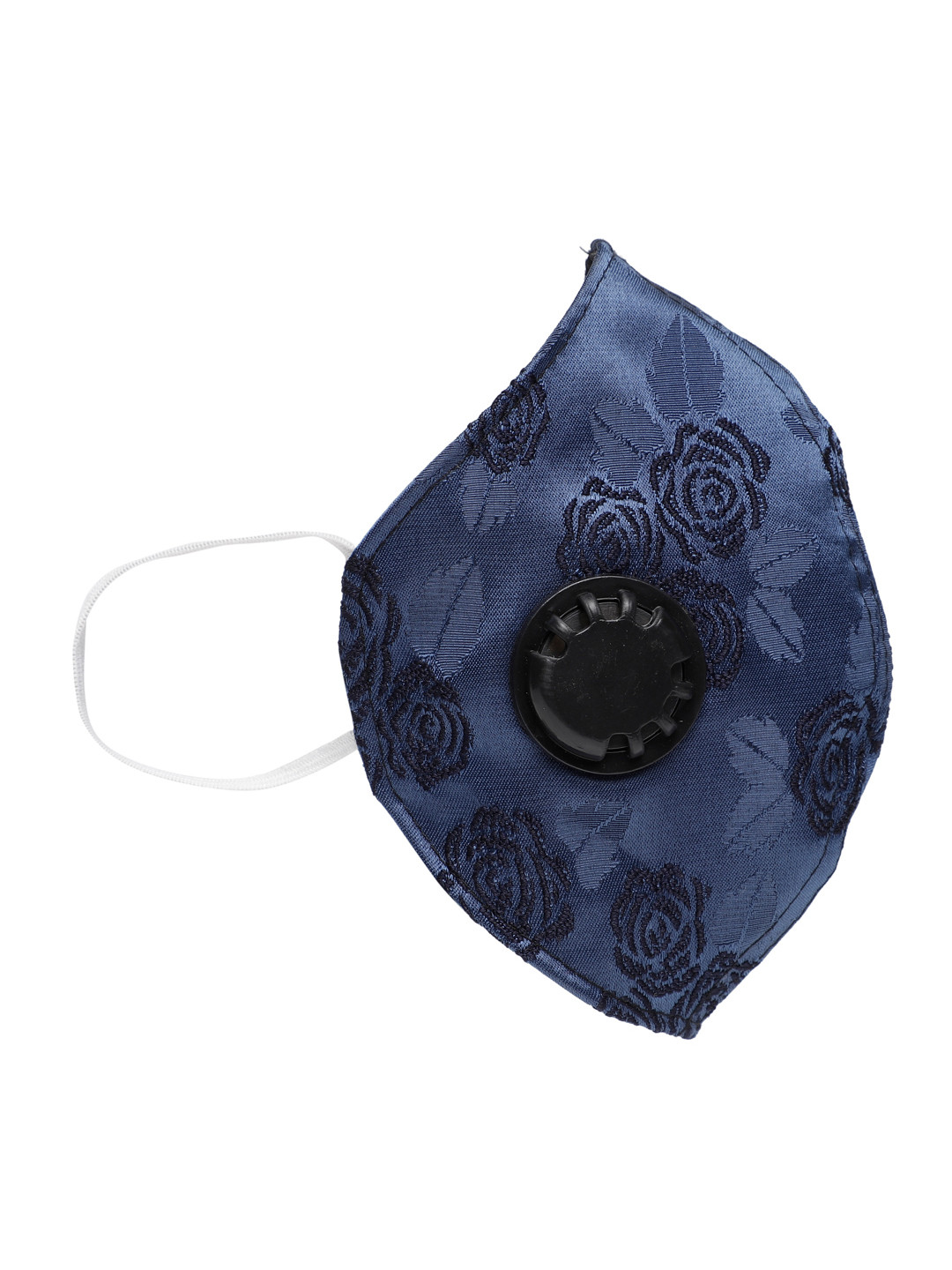 

LUXURAZI Unisex Blue Self-Design 5-Ply Anti-Dust Valved Reusable Protective Fashion Mask