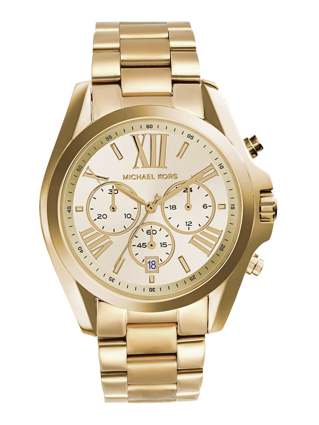 

Michael Kors BRADSHAW Men Gold Analogue Watch MK5605