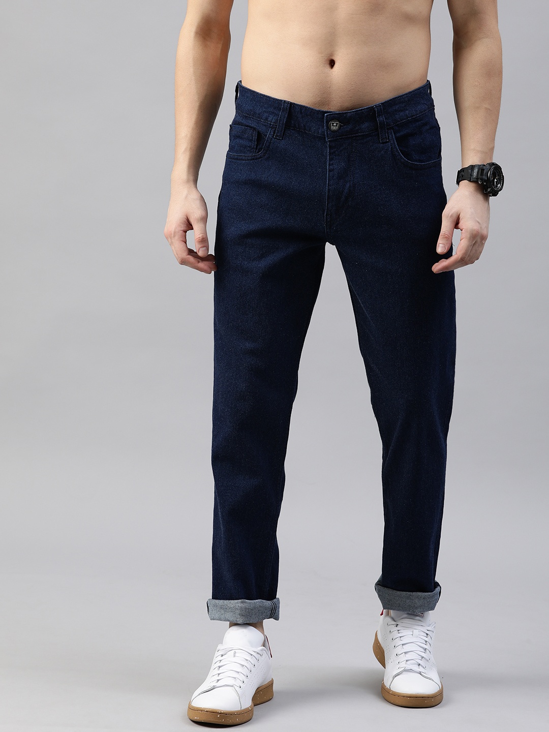 

Harvard Men Blue Slim Fit Mid-Rise Clean Look Stretchable Jeans