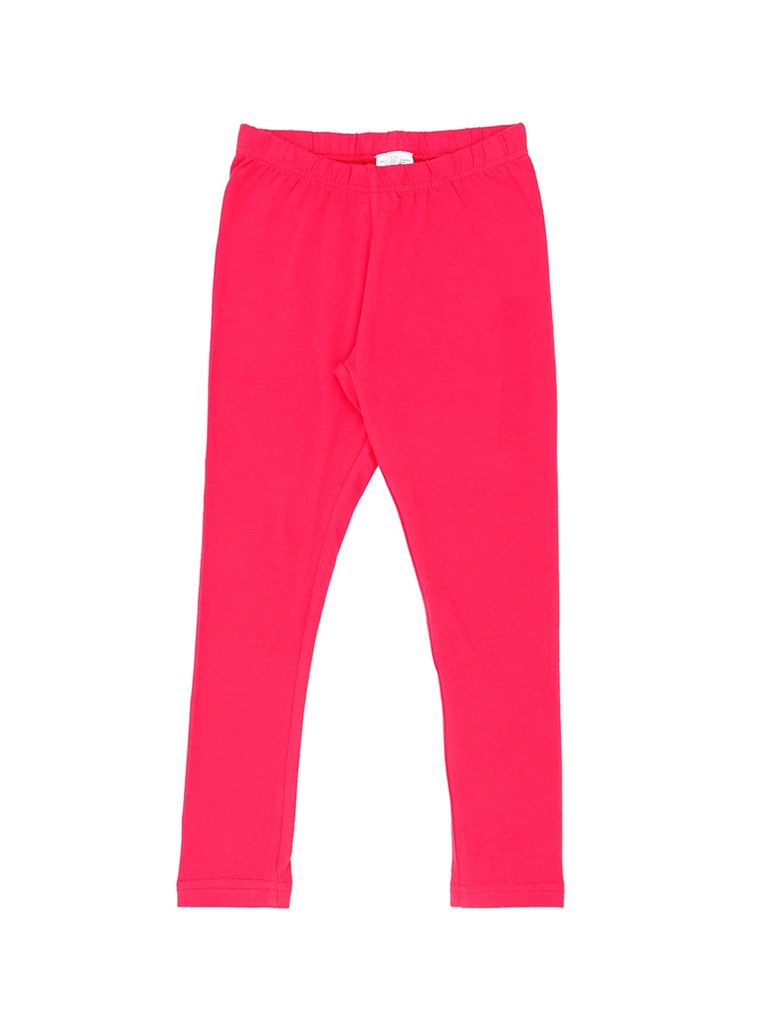 

Pantaloons Junior Girls Fuchsia Pink Solid Ankle-Length Leggings