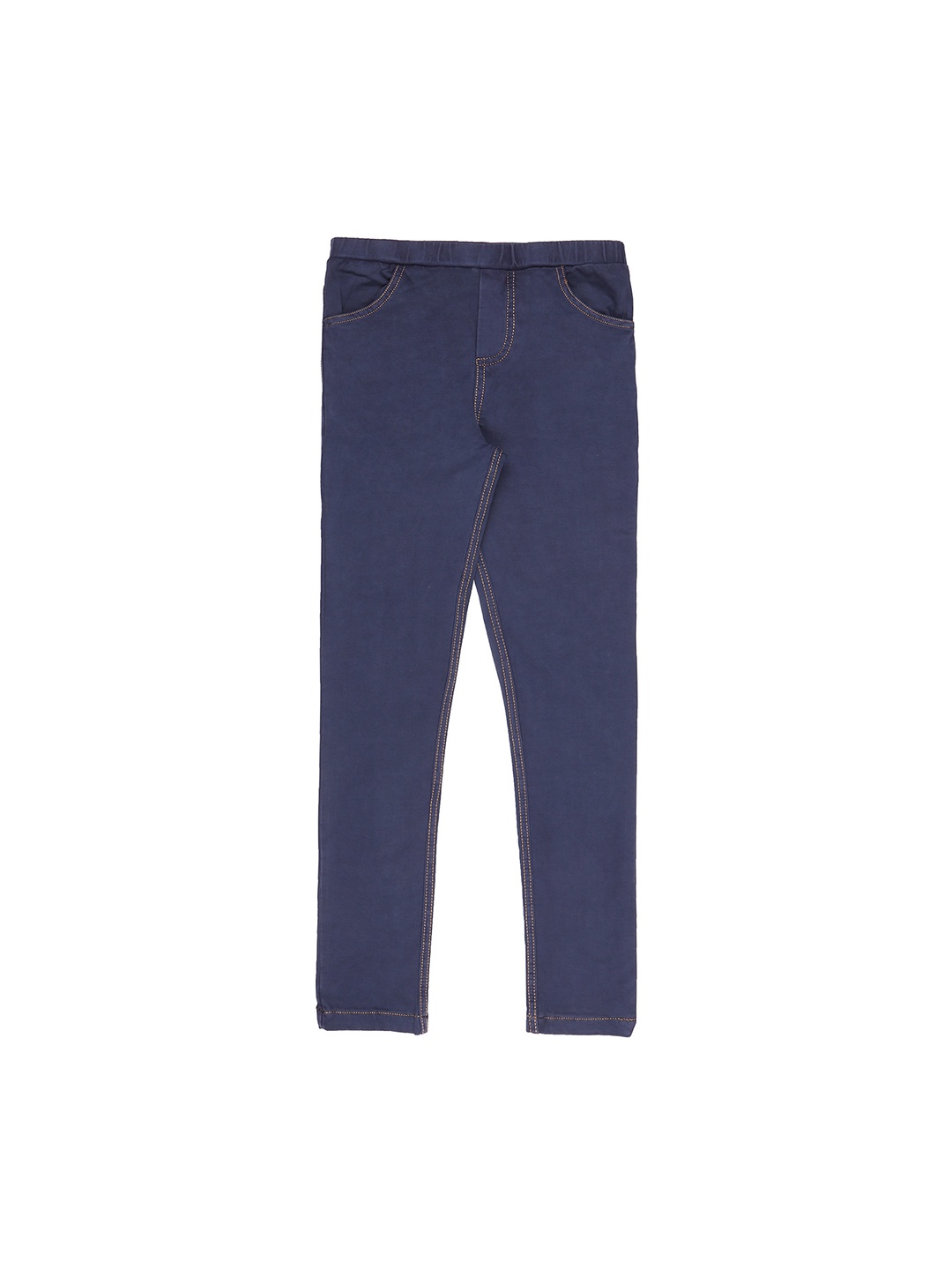 

Pantaloons Junior Girls Navy Blue Solid Track Pants