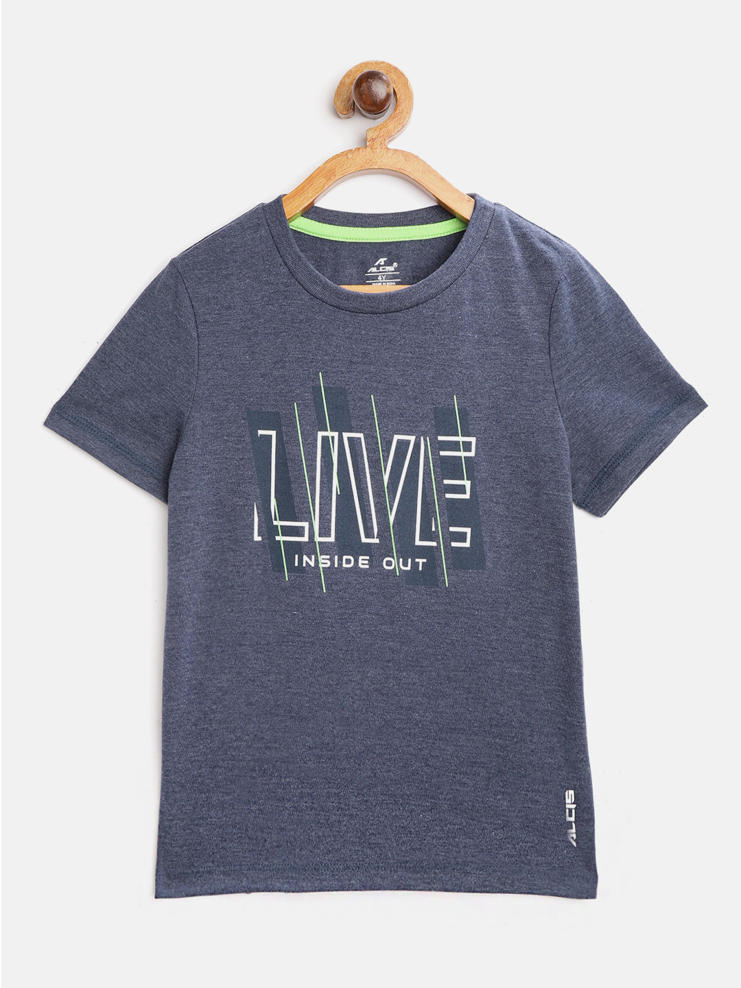 

Alcis Boys Navy Blue Printed Round Neck T-shirt