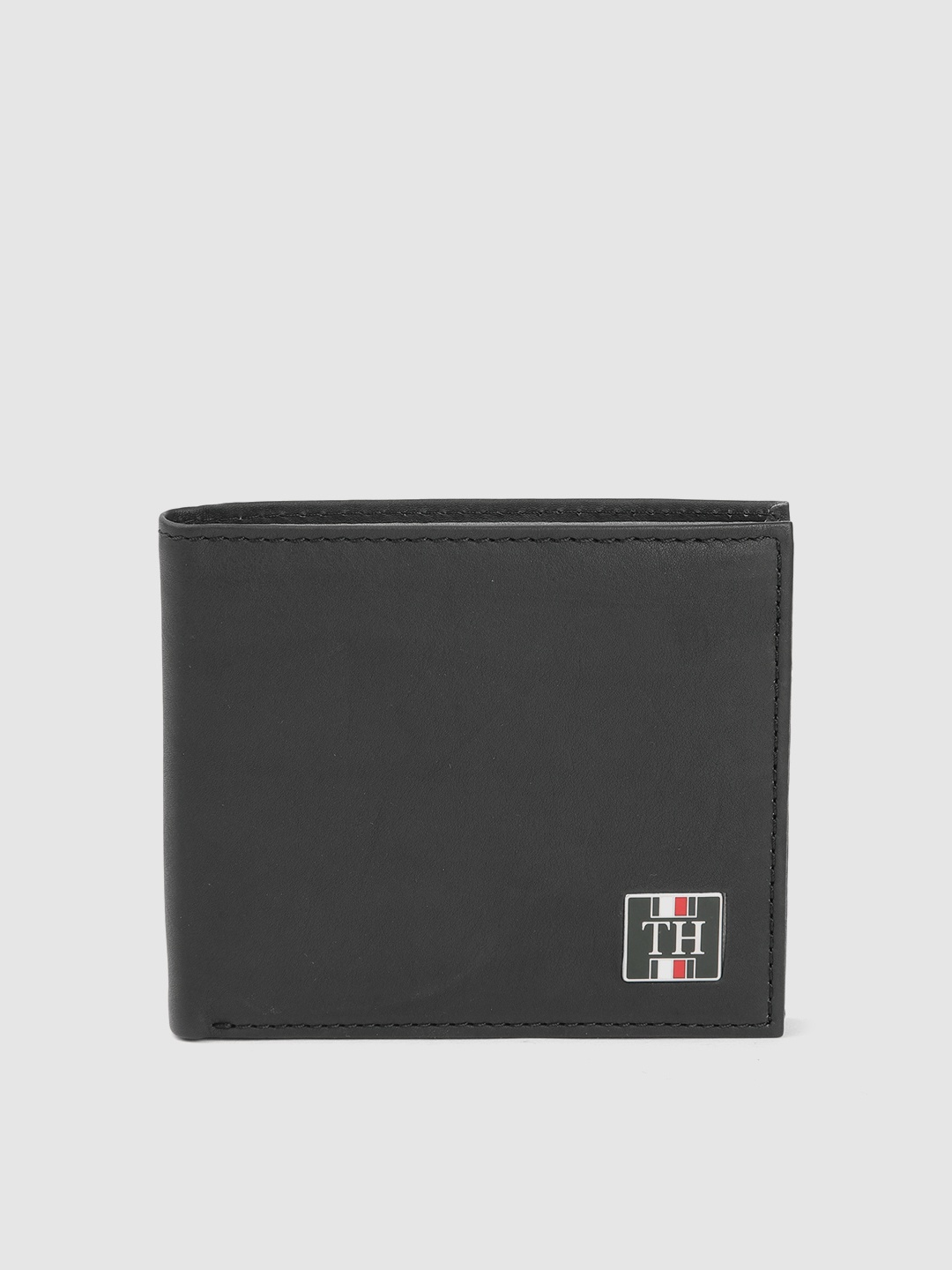 

Tommy Hilfiger Men Leather Two Fold Wallet, Black