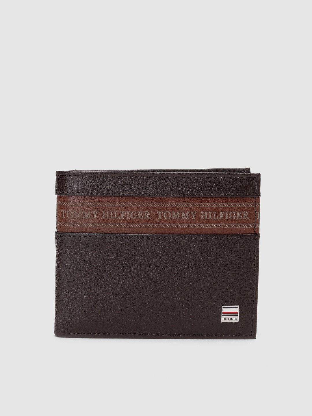 

Tommy Hilfiger Men Brown Genuine Leather Two Fold Wallet