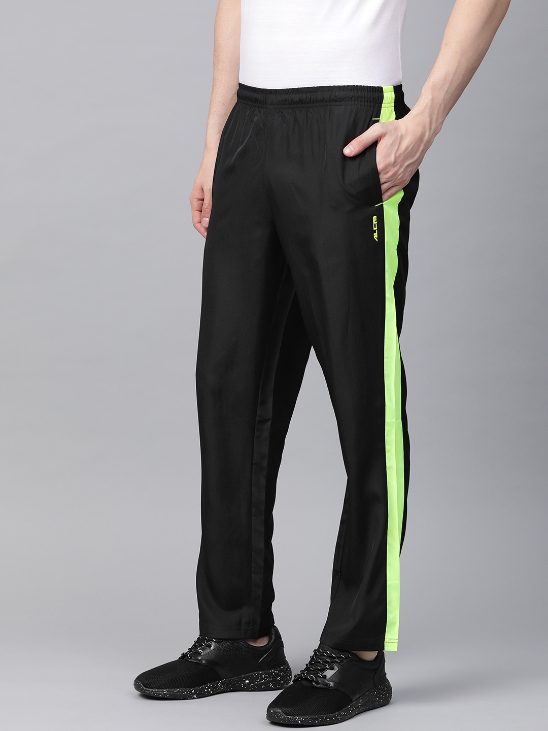 

Alcis Men Black Solid Track Pants