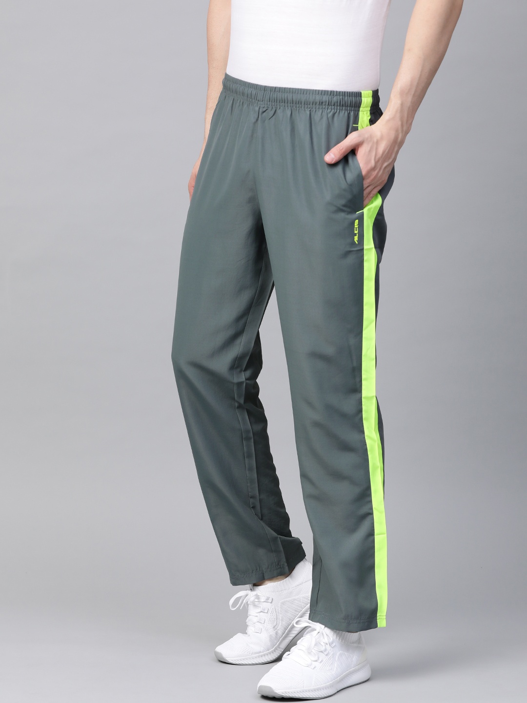 

Alcis Men Grey Solid Track Pants